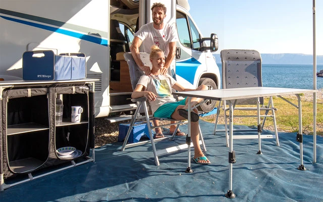 Berger Klappsessel Luxus XL Grau – Bild 2